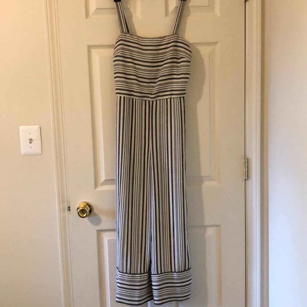 Large Black and White, Dress Pant Romper.